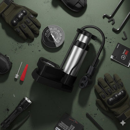 Compatible & Super Easy Portable High Pressure Foot Air Pump For Cycle, Motorcycle, Scooty & Car