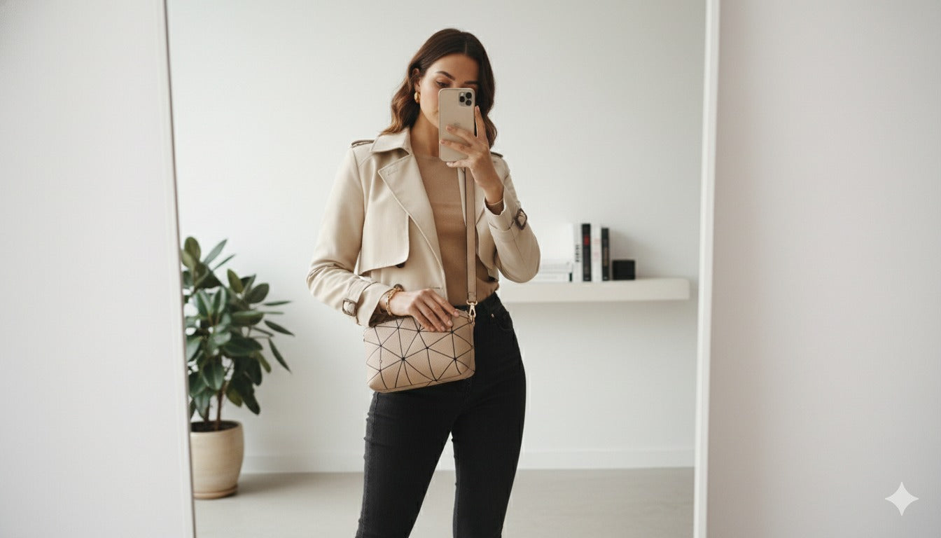 Women’s Diamond Pattern Crossbody Elegant Sling Bag