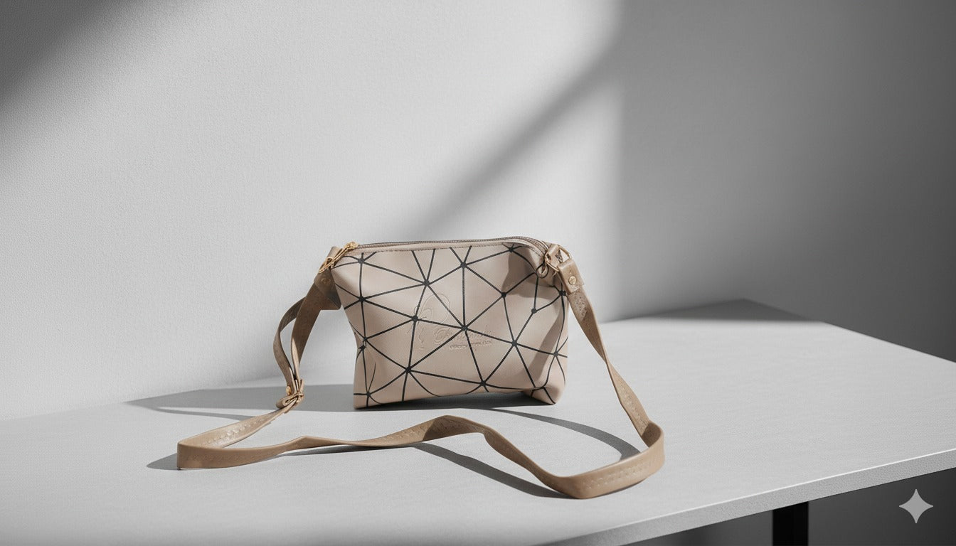 Women’s Diamond Pattern Crossbody Elegant Sling Bag