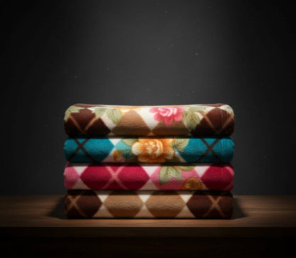 Soft Multipurpose Fleece Blanket Set