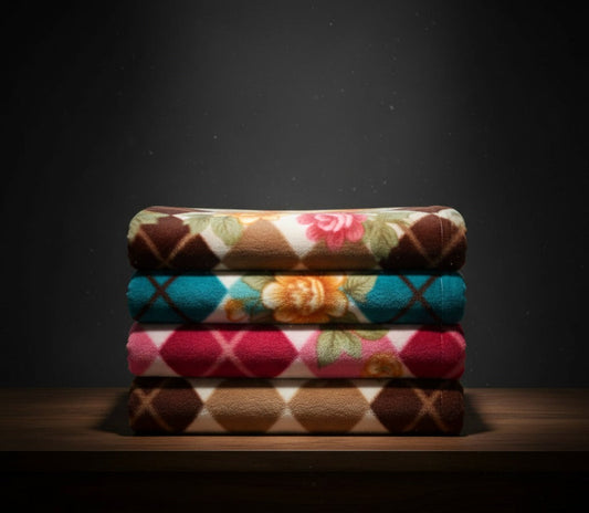 Soft Multipurpose Fleece Blanket Set