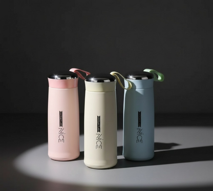 Leak-Proof Glass Water Bottle with Silicone Protective Sleeve