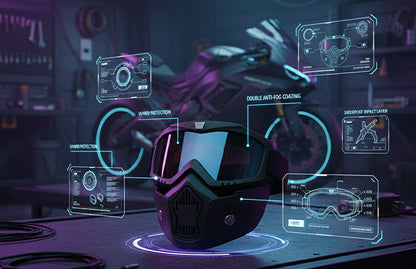 Full Face Reusable Dustproof Anti Smoke Faceshield